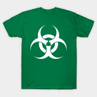 White Biohazard Sign T-Shirt